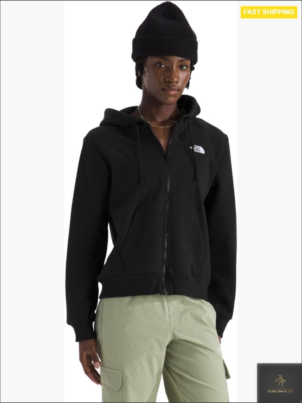 Full Zip Hoodie Soft Lightweight Cotton Blend Regular Fit Hooded Jacket